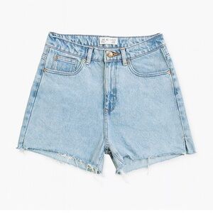 Primark Light Blue High Waist Denim Shorts
